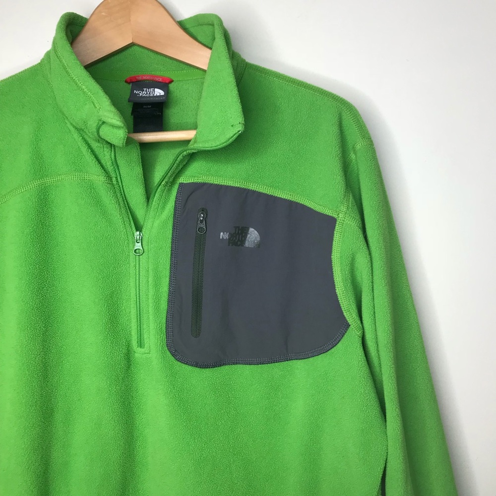 The North Face Sz M Green Quarter Zip Sweater
